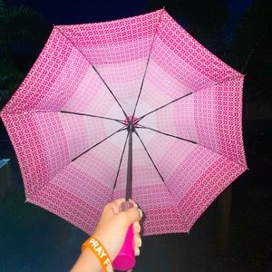 Hot Pink Coach logo Umbrella